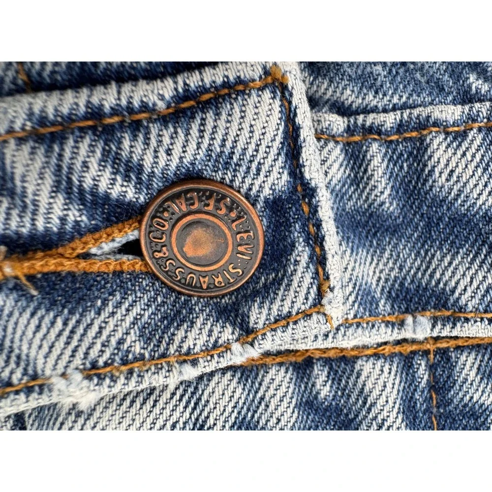 Distressed Vintage Levis‎ 550 Orange Tab Relaxed Fit Mens Jeans W32 L32 Ripped
